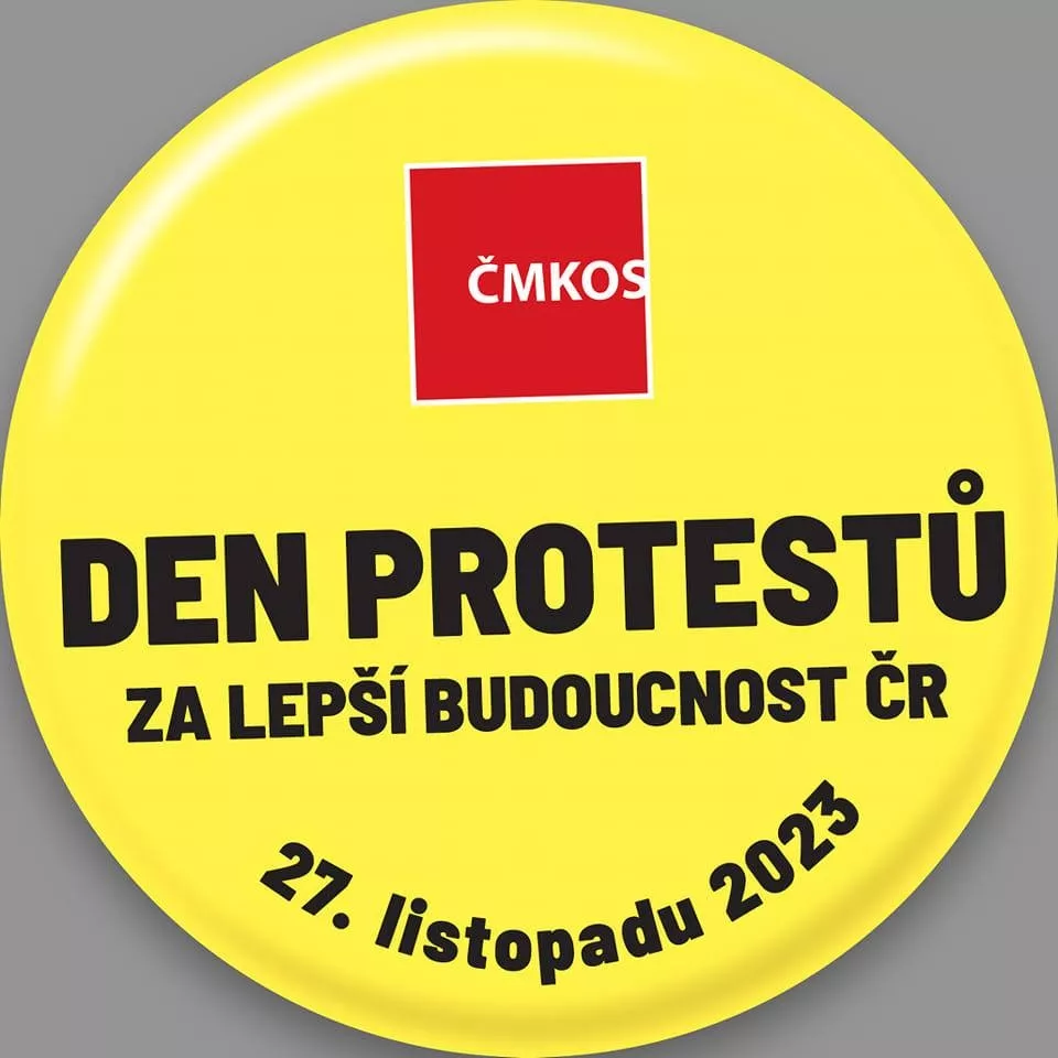 Odborová demonstrace v Den protestů