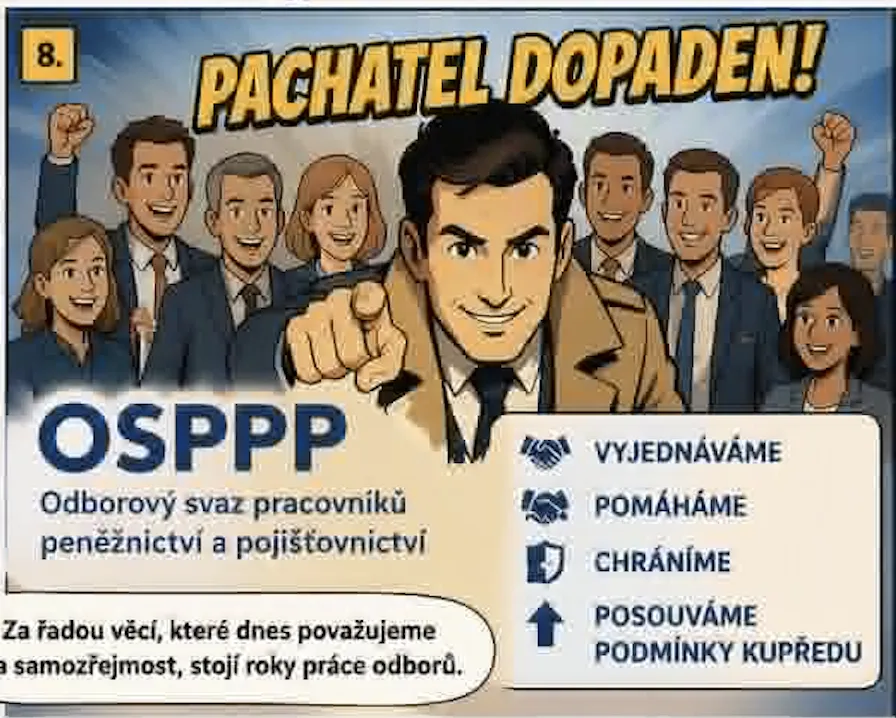 KOMIKS Detektiv Petr p&aacute;tr&aacute; po finančn&iacute;m sektoru...